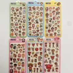 キャラクター立体シール　硬いシール６枚セット