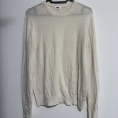 UNIQLO 크루넥 스웨터 화이트 M