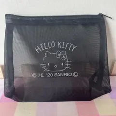 HELLO KITTY メッシュポーチ ブラック