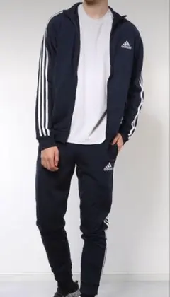adidasジャージ上下セット トラックスーツ GK9651 （ネイビー）
