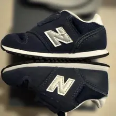 14cm 美美品 New Balance 373 ネイビー ベルクロスニーカ