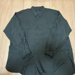 BEAMS 深緑 グリーン カーキ 長袖シャツ Lのサムネイル