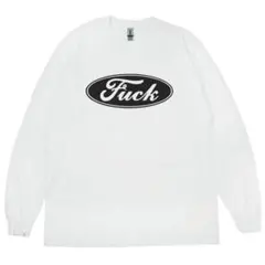 L新品白FUCKファックロンTロンティーギルダン長袖フォードfordアメ車