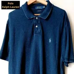 ★訳有りラルフローレンPOLO Ralph Laurenポロシャツ　インディゴ