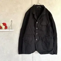 ジャーナルスタンダード　黒 テーラードジャケット　コットン　綿　リネン　Lサイズ