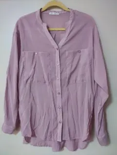 NICE CLAUP シアー長袖シャツ