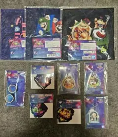 一番くじ　ザスーパーマリオギャラクシームービー　タオル　チャーム　ステッカー等