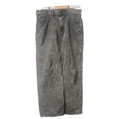 即日発送！　GU ジーユー　バギーデニム　グレー　サイズ34 太め