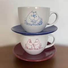 ムーミン カップとソーサー セット　北欧　昭和　アンティーク　スナフキン　ミー