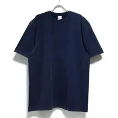 新品 ウォッシュド 半袖 Tシャツ 無地 メンズ ネイビー XL