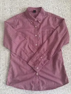 の*ん様 mont-bell レディース 赤ギンガムチェック 長袖シャツ L