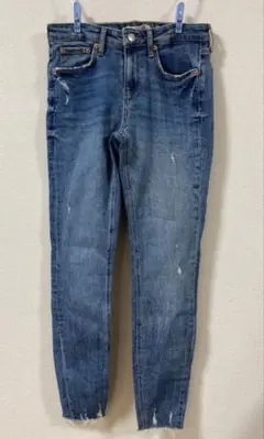 ✨️ZARA ダメージスキニージーンズ EUR36(Sサイズ相当)