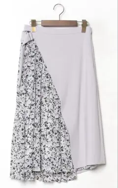 美品！　CLANE ラップ風プリーツ　ロングスカート