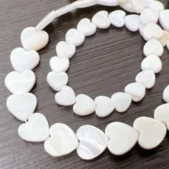 xk489/SALE！シェル◇ハート形mix 2連