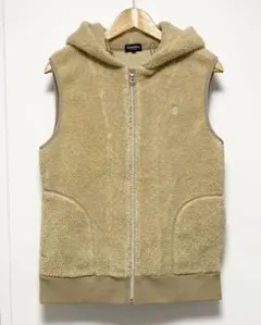 Gymphlex ジムフレックス ボアベスト フード付き L（16） ベージュ