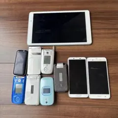 携帯電話　スマフォ　ガラケー　タブレット10個まとめ売り ガラケー スマートフォン タブレット まとめ売り 本体 動作未確認