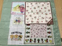 [USED] サンリオ　レトロハンカチ　5枚セット