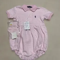 新品ラルフローレン　ロンパース　半袖　80
