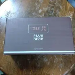 Wood LED Clock IAC-5655-BR ブラウン