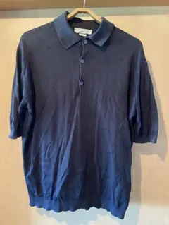 John Smedley 黒色 半袖ポロシャツ beamsF別注