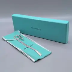 新品仕上げ◇ティファニー リーフ型 マドラー STERLING シルバー 箱 
