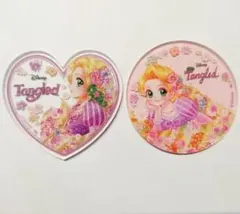 セリア　ラプンツェル　アクリルコースター　2種セット　中川翔子