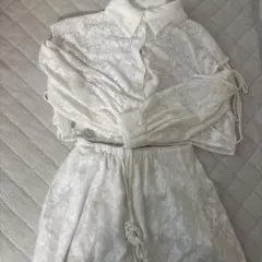 ホワイトレースセットアップ