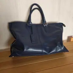 GUIONNET 本革 ネイビー トートバッグのサムネイル