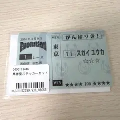 【新品未開封】菅井友香 Evolution 馬券型ステッカーセット ゆっかー