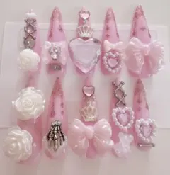 地雷 量産型 ネイルチップ ゴテゴテ 現品限り