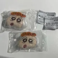 【2点セット】クレヨンしんちゃん ぬいぐるみクリップ シロひまわり