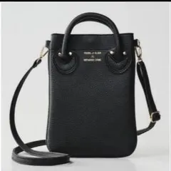YOUNG & OLSEN スマホショルダーバッグ BLACK