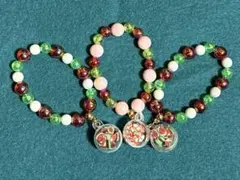 カラフルビーズブレスレット３個セット