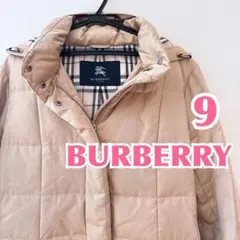 【BURBERRY】ロンドン ダウンコート フード付9号 金ベージュ 上品防寒