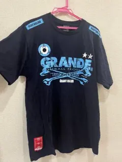 GRANDE ブラック×サックスブルー GIANT KILLNGデザインシャツのサムネイル