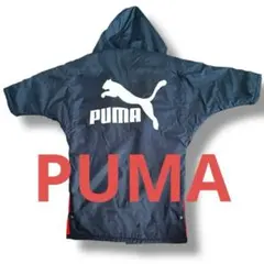 PUMA プーマ 赤×黒 ベンチコート ロングコート サイズフリー