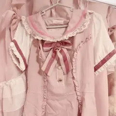 LIZLISA セーラー襟 半袖ワンピース