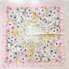 Christian Dior クリスチャンディオール シルクスカーフ 大判　花柄