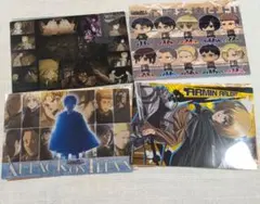 進撃の巨人 ビジュアルアートブロマイド 4枚セット