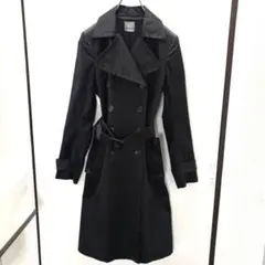 PREMISE for Theory luxe トレンチコート黒38 ダブル