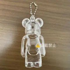 【2個セット】ベアブリック用 BE@RBRICK クリアケース チェーン付