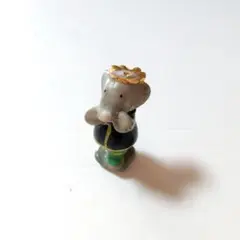 ヴィンテージ フランス フェーブ 陶器 ゾウのババール セレスト 958