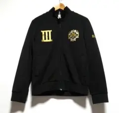 美品 バーディーハント 黒金 ストレッチ トラックジャケット ジャージ ブルゾン