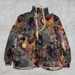 トップス マルチカラー 花柄 FREEサイズ VINTAGE レトロ クラシカルのサムネイル