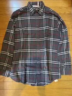 USED●Burberrys バーバリーズ　メンズ チェック柄　 長袖シャツ M