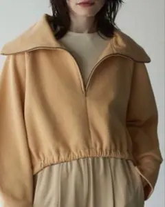 CLANE ❣️ベージュ ハーフジップ スウェット　サイズ1