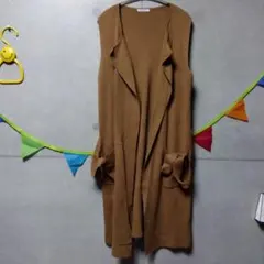 カーディガン　ロング　ベストのサムネイル