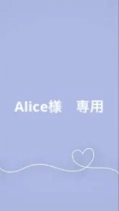 Alice様　専用