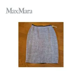 美品　MaxMara 白タグ　麻・シルク　タイトスカートのサムネイル