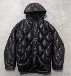 00s old uniqlo downjacket キルティング柄 ドローコード